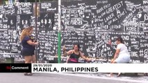 Filipinler'de Kobe Bryant anısına dev portre