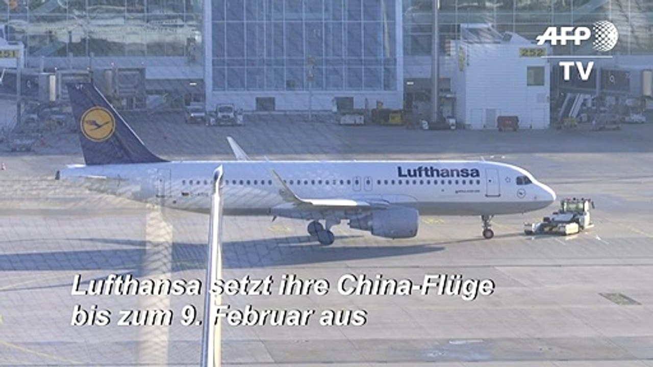 Lufthansa stellt China-Flüge ein
