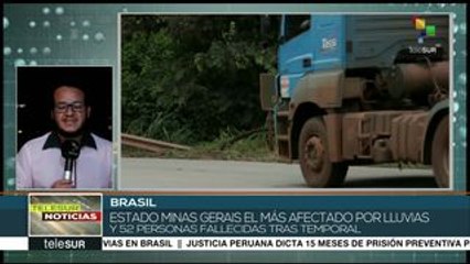 Aumenta a 63 cifra de muertos por lluvias en sureste de Brasil