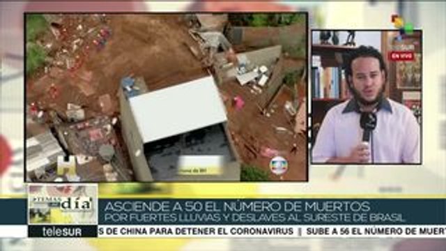 Brasil: ascienden a 50 los muertos por fuertes lluvias en Minas Gerais