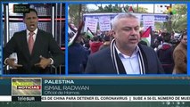 Palestinos se manifiestan en Gaza contra el 