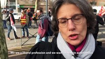 FURTHER FOOTAGE: Protests in Toulouse as pension reform strikes continue