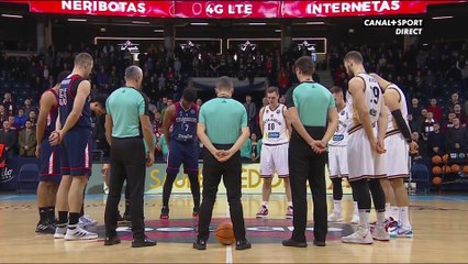 Lietkabelis / SIG : La minute de silence et l'hommage des joueurs à Kobe Bryant