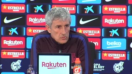 Para Setién, el Barça está entrenando "espectacular"
