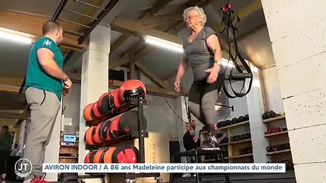 AVIRON INDOOR A 86 ans Madeleine participe aux championnats du monde