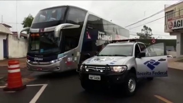 Receita Federal realiza apreensão de eletrônicos em ônibus que saía da Rodoviária