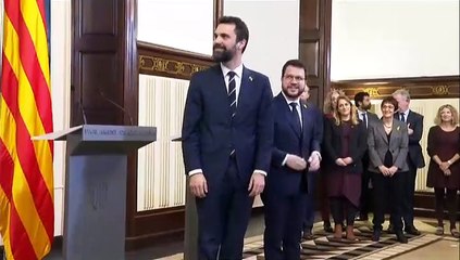 Torrent y Aragonès presentan los presupuestos de 2020