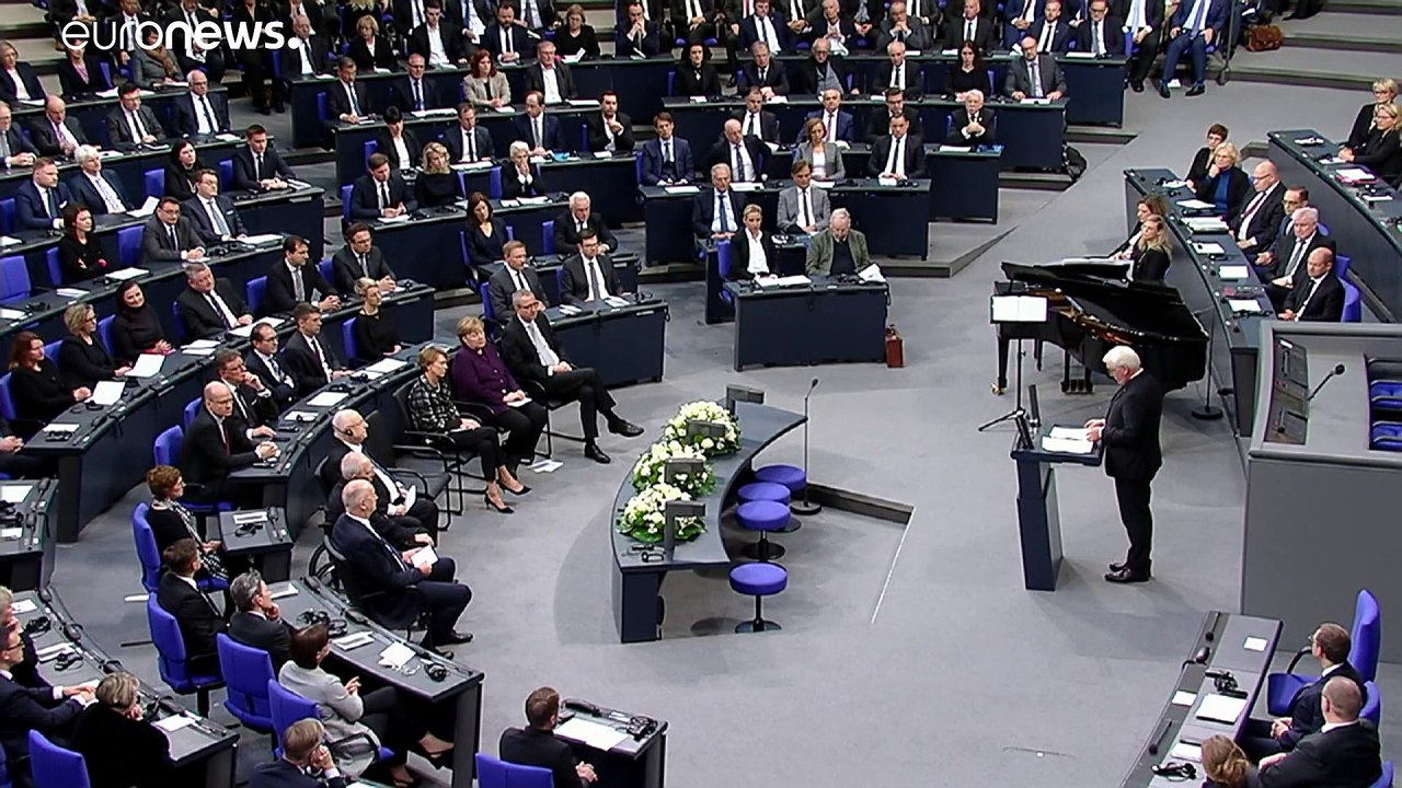 Gemeinsames Gedenken an NS-Opfer: Rivlin und Steinmeier im Bundestag