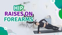 Hip raises on forearms - Fit People