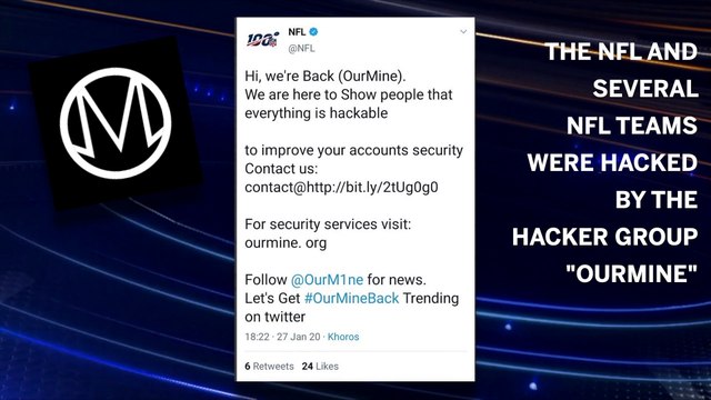 NFL, NFL Team Accounts Get Hacked By Hacker Group Ourmine