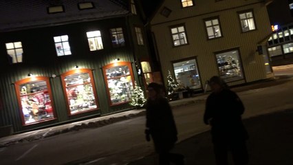 BDMV-270 Aruna & Hari Sharma walking at Samuel Arnesens gate 9008 Tromsø, Norway Dec 18, 2019