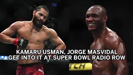Kamaru Usman, Jorge Masvidal Get Into Verbal War At Super Bowl Radio Row