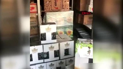 Bodrum'da 7 bin şişe sahte içki ele geçirildi