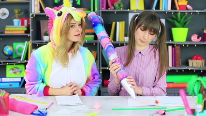 6 GIGANTES ÚTILES ESCOLARES DE UNICORNIO