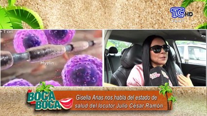 Gisella Arias habló de la situación médica del locutor Julio César Ramón