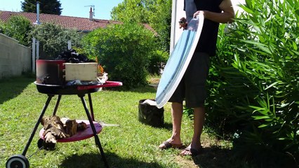 Light a bbq grill charcoal without firelighters