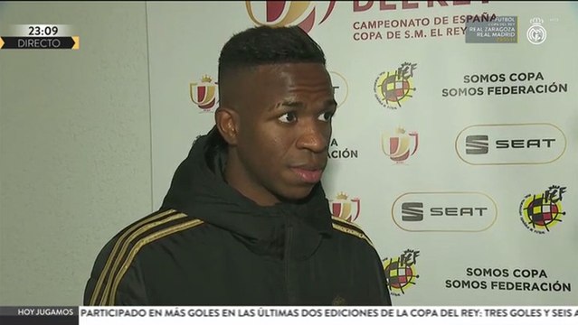 Vinicius: Estoy feliz de que hayamos marcado tantos jugadores