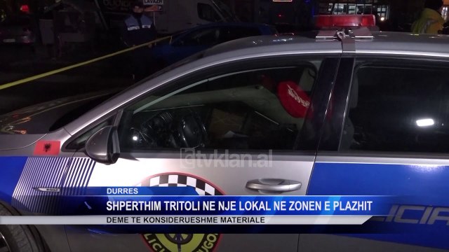 Shperthim tritoli ne nje lokal ne zonen e plazhit