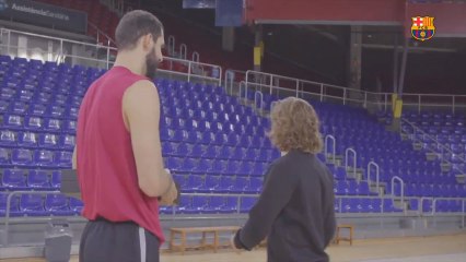 La sorpresa de Griezmann a Nikola Mirotic