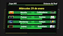 Horarios y fechas de octavos de final en la liga MX