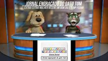 Jornal engraçado do gato tom: Mulher recebe um bom dia e tempo fecha! [Frases e Poemas]