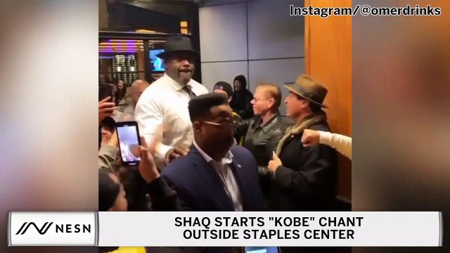 Shaq Starts Kobe Chant Outside Staples Center