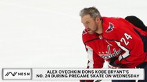 Alex Ovechkin Dons Kobe Bryant's No. 24