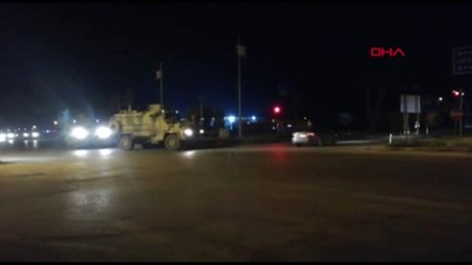 Suriye sınırına gece sevkiyatı