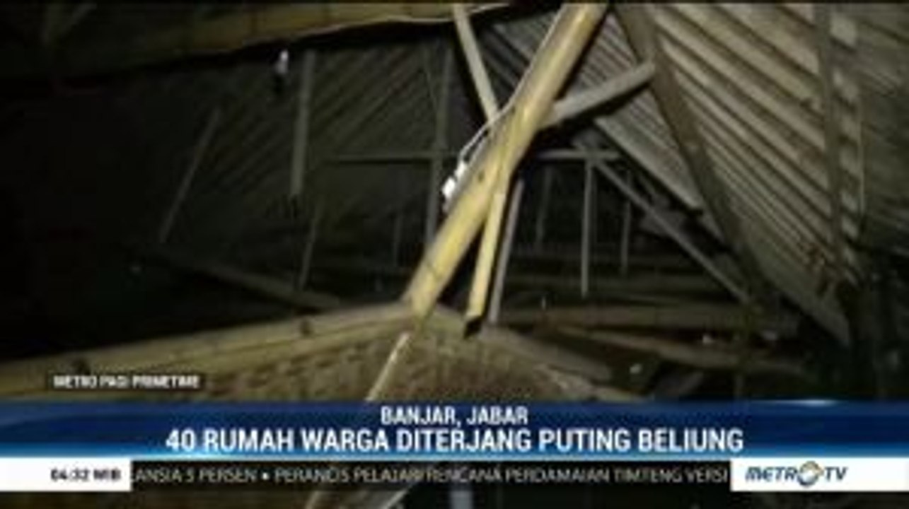 40 Rumah di Banjar Rusak Akibat Hujan Deras Disertai Angin Kencang
