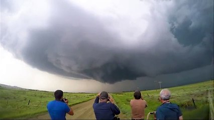 Chasing a Huge Tornado!  IT'S A MONSTER!!!