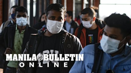 Coronavirus: Students wear face masks to school in Nepal