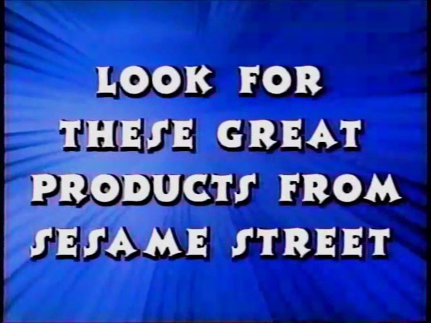 Closing to Sesame Street's 25th Birthday: A Musical Celebration 1998 VHS, image size:1440x1080