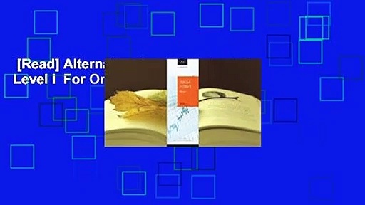 [Read] Alternative Investments: Caia Level I  For Online