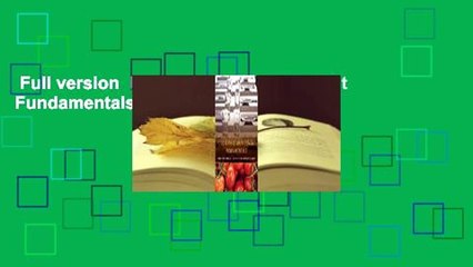 Full version  Foodservice Management Fundamentals  For Free