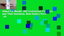 About For Books  200 Contractual Problems and Their Solutions  Best Sellers Rank : #4
