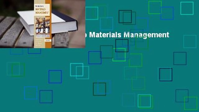 [Read] Introduction to Materials Management For Free