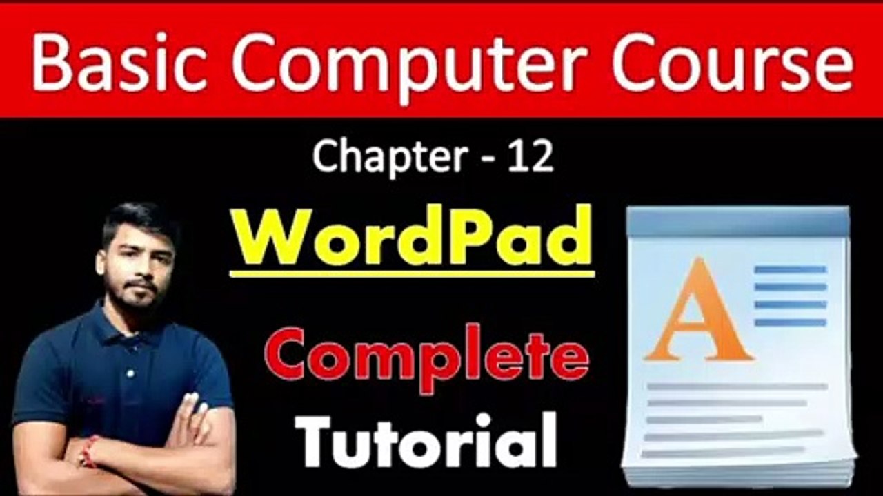 WordPad (Chapter -12) | Window 10 | Complete tutorial in Hindi