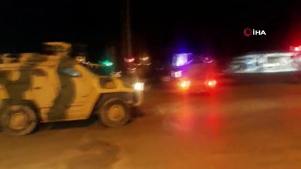 Suriye sınırına gece sevkiyatı