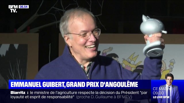 Emmanuel Guibert remporte le grand prix du festival de la BD d'Angoulême
