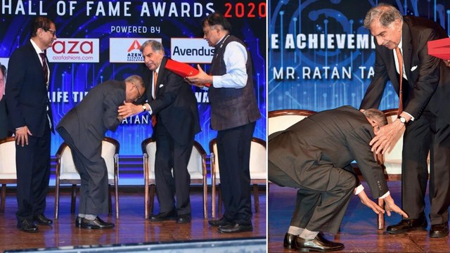 Narayana Murthy Touches Ratan Tata's Feet : Never Before Ever After