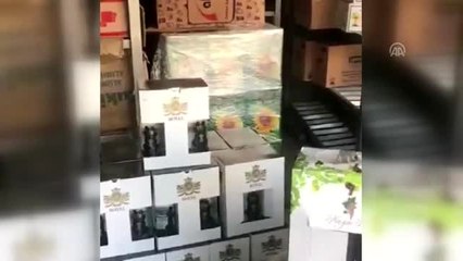 Muğla'da otelde 7 bin şişe sahte içki ele geçirildi