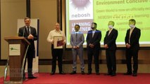 NEBOSH CEO & Management Team Formally Awards the GOLD Learning Partner Status Certificate and Plaque
