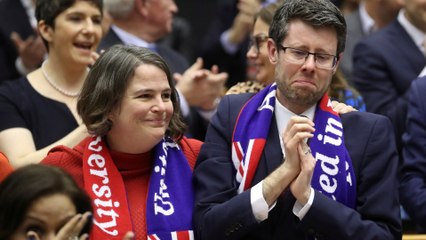 European legislators bid emotional farewell to Britain