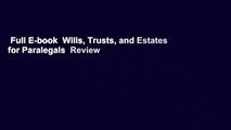 Full E-book  Wills, Trusts, and Estates for Paralegals  Review