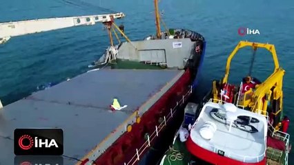 Şile açıklarında yavaş yavaş sular altına gömülüyor!