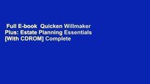 Full E-book  Quicken Willmaker Plus: Estate Planning Essentials [With CDROM] Complete
