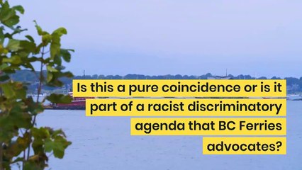 Fraud BC Ferries uses discrimination to implement its HR Policy