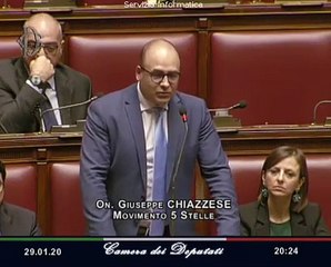 Giuseppe Chiazzese - Intervento di fine seduta (29.01.20)