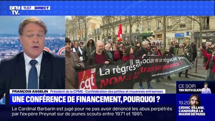 "Nous aurions du commencer ces négociations par une conférence de financement", selon François Asselin, président de la CPME