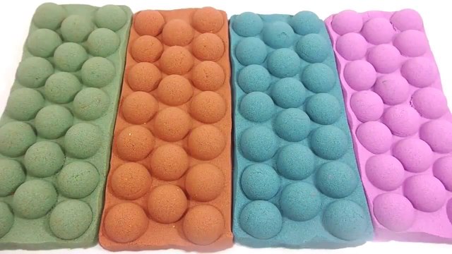 Kinetic Sand Colors Balls DIY Learn Colors Slime Clay Poop Toys